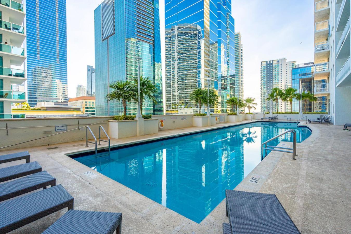 Spacious 2 Bed Unit In Brickell With Free Parking Miami Eksteriør billede